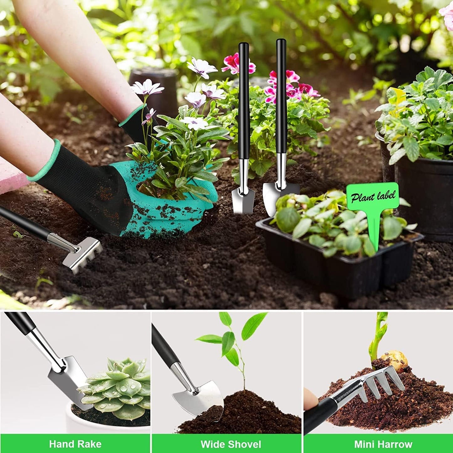 Bonsai-Werkzeugset – 24-teiliges Bonsai-Baum-Set, Werkzeuge für Anfänger, Bonsai-Werkzeugset, Bonsai-Starter-Trimm-Pflegeset, Geschenke für Frauen und Männer, Gartenwerkzeuge